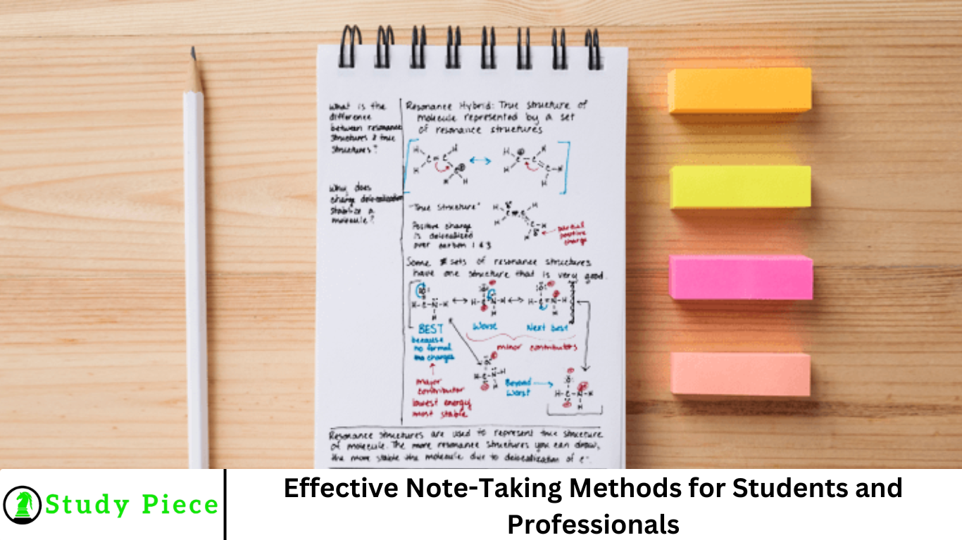 Effective Note-Taking Methods for Students and Professionals